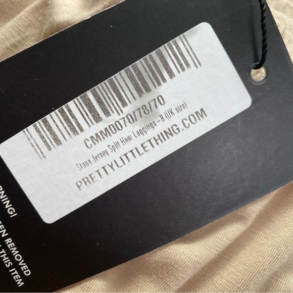 PrettyLittleThing Split Hem Leggings Size 4 NWT - Picture 6 of 8
